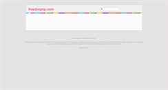 Desktop Screenshot of freedonpop.com